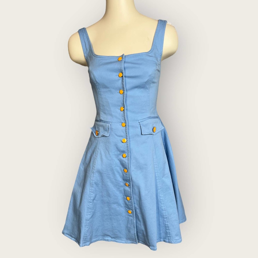 Color Me Courtney (0) Alle Utility Mini Skater Dress - Picture 2 of 10